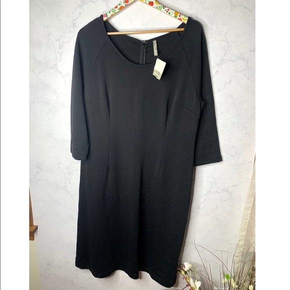 Hanna Andersson black jersey knit dress XL - Picture 1 of 6